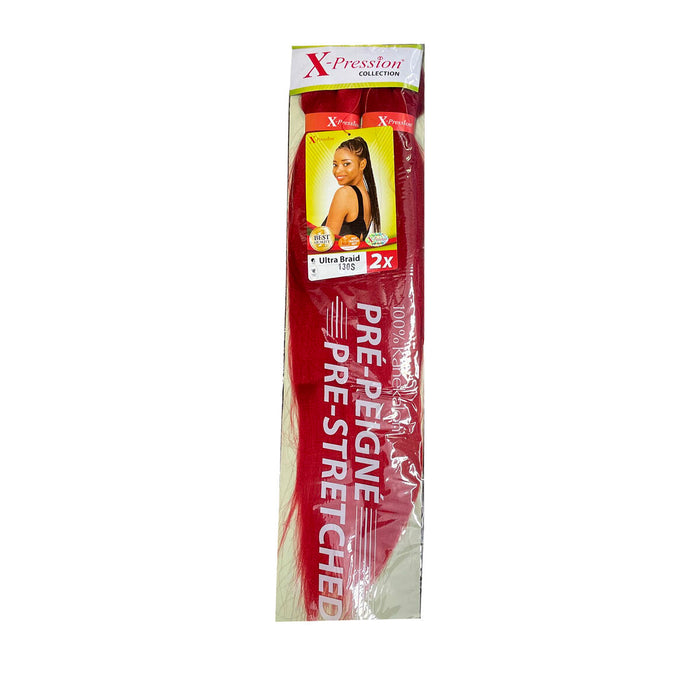 Extensions pour les Cheveux X-Pression Pre Peigne Rouge 2 Unités