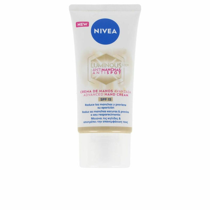 Lotion mains anti-taches Nivea Luminous 630º Spf 15 (50 ml)