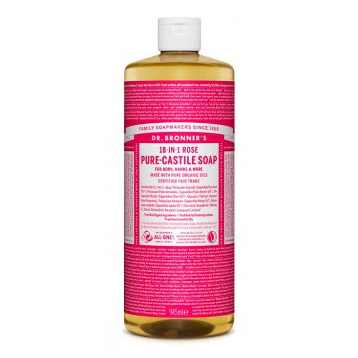 Savon liquide Dr Bronner's 945 ml Roses