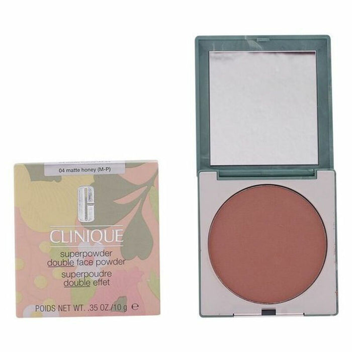 Poudres Compactes Superpowder Double Face Clinique 04-Matte Honey (10 g)