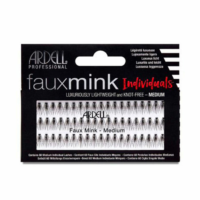 Lot de faux cils Ardell Medium Noir Individuel 60 Pièces