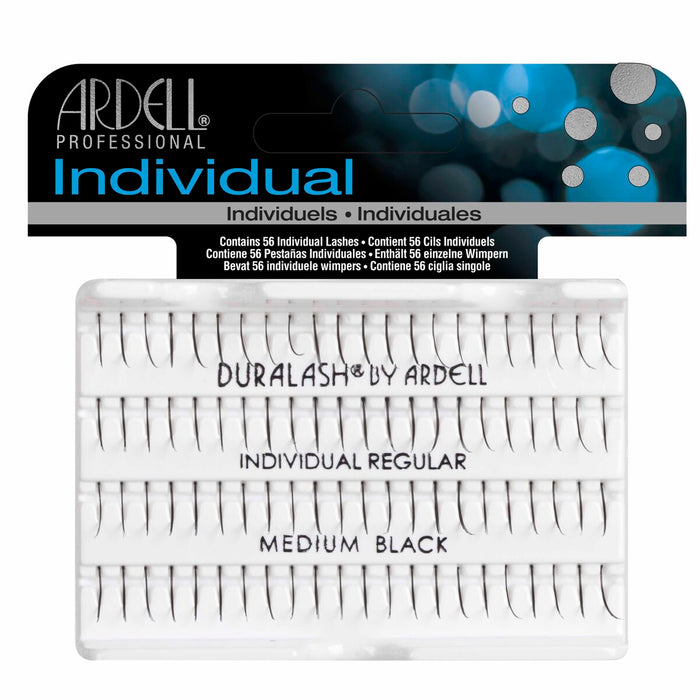 Lot de faux cils Ardell Duralash Medium Black Onglets individuels 56 Unités