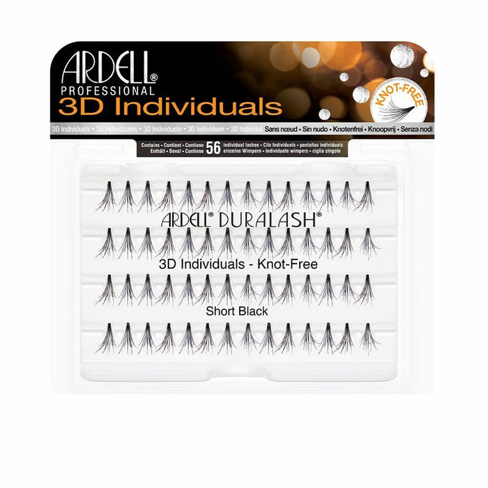 Falsche Wimpern 3D Short Black Ardell Pestañas Postizas D Individuales