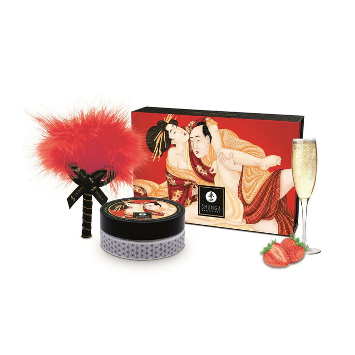 Essbarer Körperpuder Shunga CHAMPAGNE STRAWBERRIES 75 g