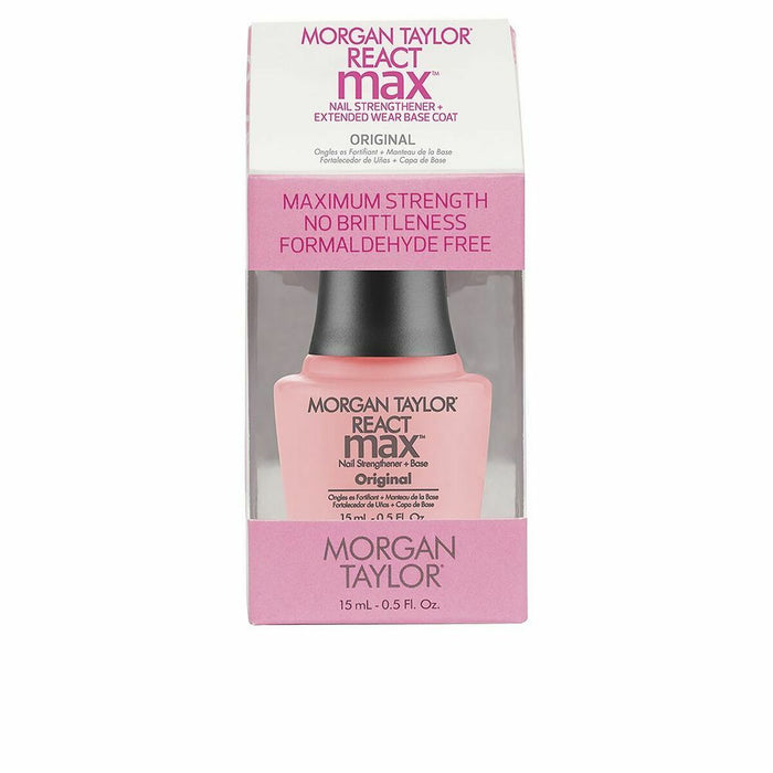 Durcisseur d'ongles Morgan Taylor React Max Original 2 en 1 Couche de base 15 ml