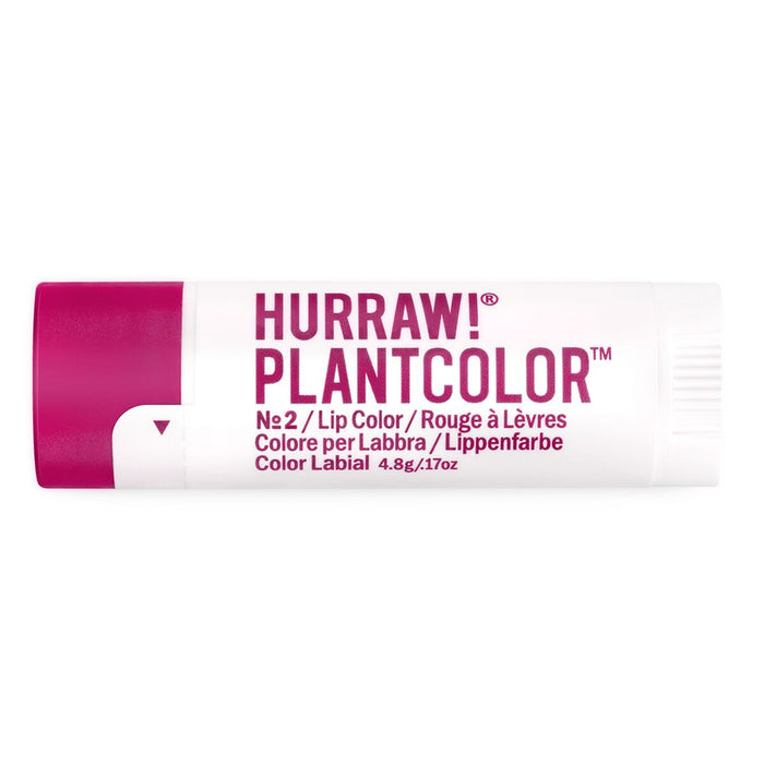 Baume à lèvres avec couleur Hurraw! PlantColor Nº 2 4,8 g Stick