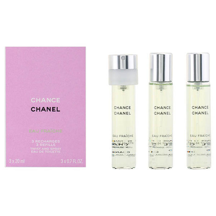 Set mit Damenparfüm Chance Eau Fraiche Chanel (3 pcs) Chance Eau Fraiche