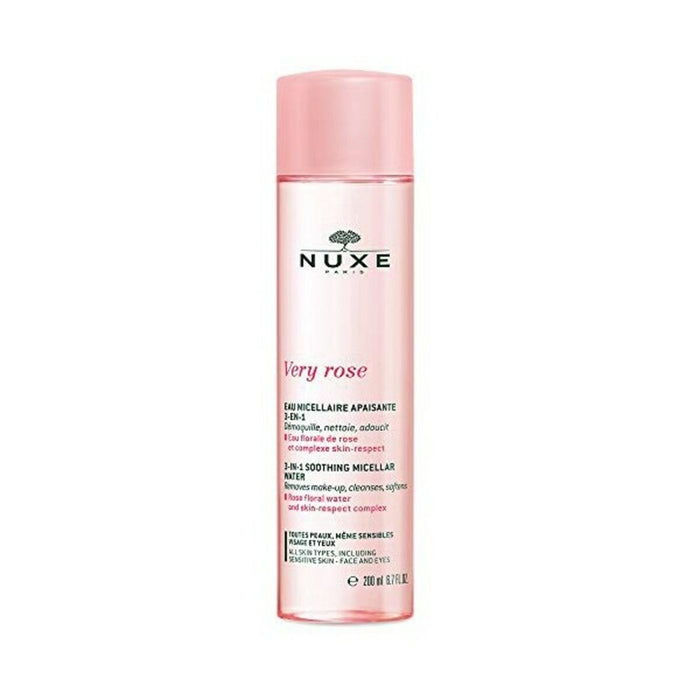 Démaquillant visage Nuxe Very Rose 3-en-1 Eau micellaire 200 ml