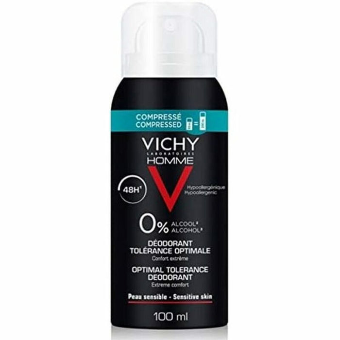 Deospray Vichy Tolérance Optimale Herren Alkoholfrei 48 Stunden Unisex-Erwachsene (100 ml)