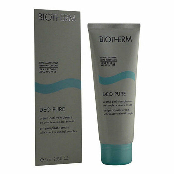 Cream Deodorant Pure Biotherm 75 ml (75 ml)