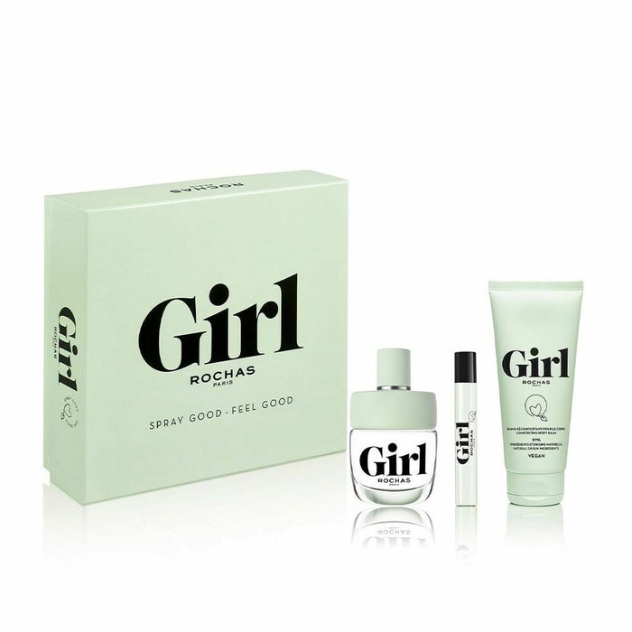 Set mit Damenparfüm Rochas Girl EDT 3 Stücke