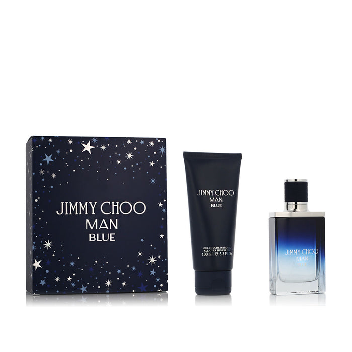 Set mit Damenparfüm Jimmy Choo Man Blue EDT 2 Stücke