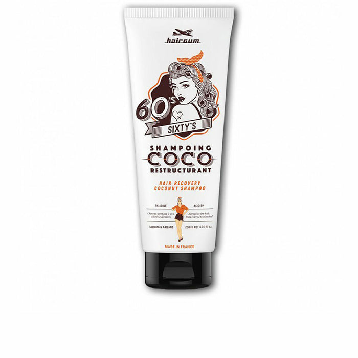 Umstrukturierendes Shampoo Hairgum Sixty's Coco (200 ml)