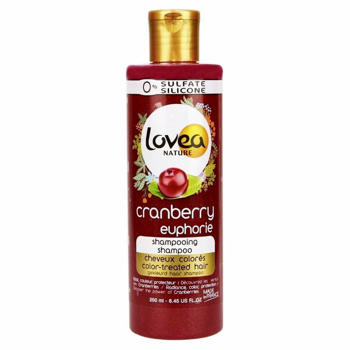 Shampoo für Coloriertes Haar Lovea Nature Cranberry Euphorie (250 ml)