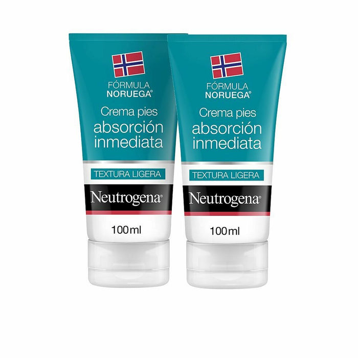 Moisturising Foot Cream Neutrogena instant Absorption (2 x 100 ml)