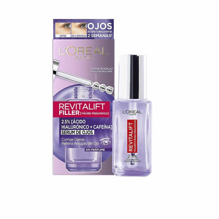 Serum for Eye Area L'Oreal Make Up Revitalift Filler Anti-eye bags Anti-Wrinkle 20 ml