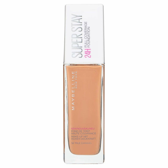 Base de maquillage liquide Superstay Maybelline Full Coverage 58-true caramel (Reconditionné A+)