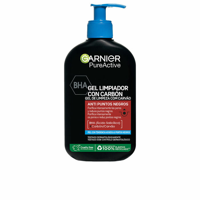 Gesichtsreinigungsgel Garnier Pure Active Holzkohle 250 ml