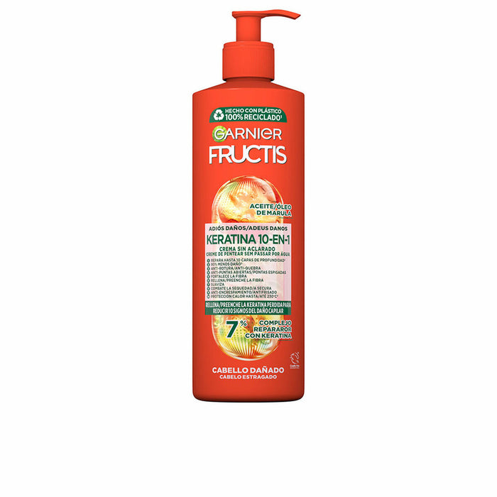 Crème Réparatrice sans Rinçage Garnier Fructis Kératine 10 en 1 400 ml