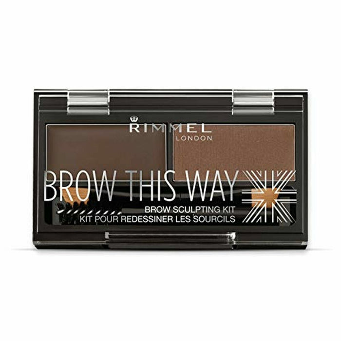 Augenbrauen-Make-up Rimmel London Brow This Way 003-Dark Brown