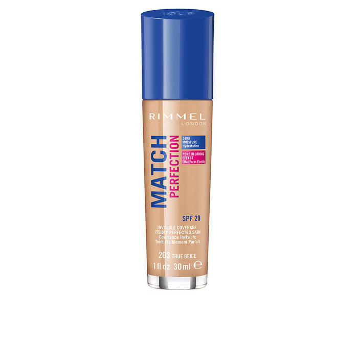 Liquid Make Up Base Rimmel London Match Perfection Nº 203