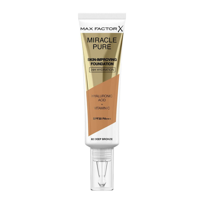 Base de Maquillage Crémeuse Max Factor Miracle Pure Nº 82 Deep bronze Spf 30 30 ml