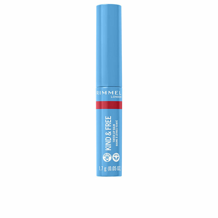 Farbiger Lippenbalsam Rimmel London Kind & Free Nº 005-turbo red (1,7 g)