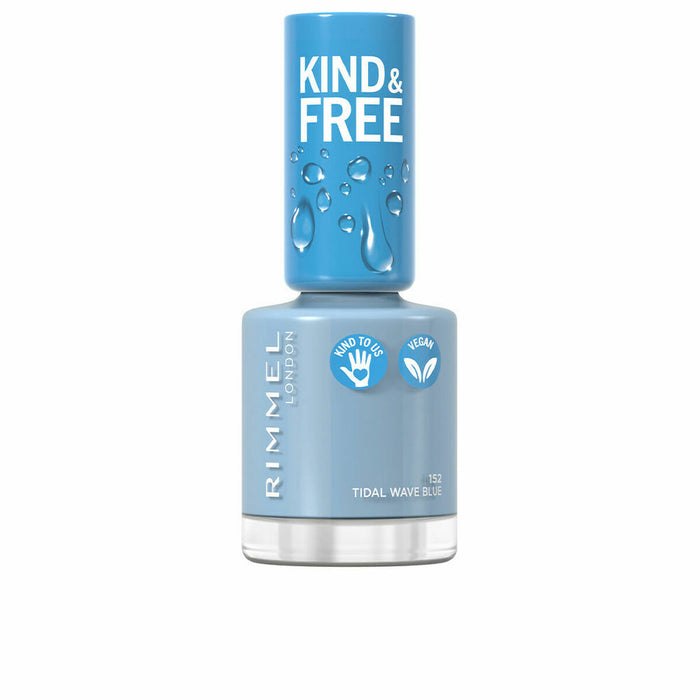 vernis à ongles Rimmel London Kind & Free 152-tidal wave blue (8 ml)