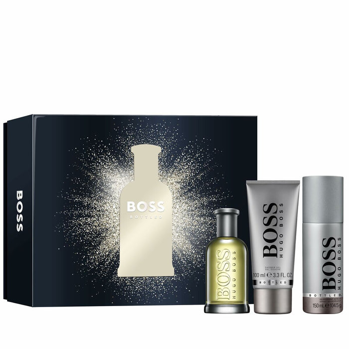 Men's Perfume Set Hugo Boss-boss Boss Bottled 3 Pieces