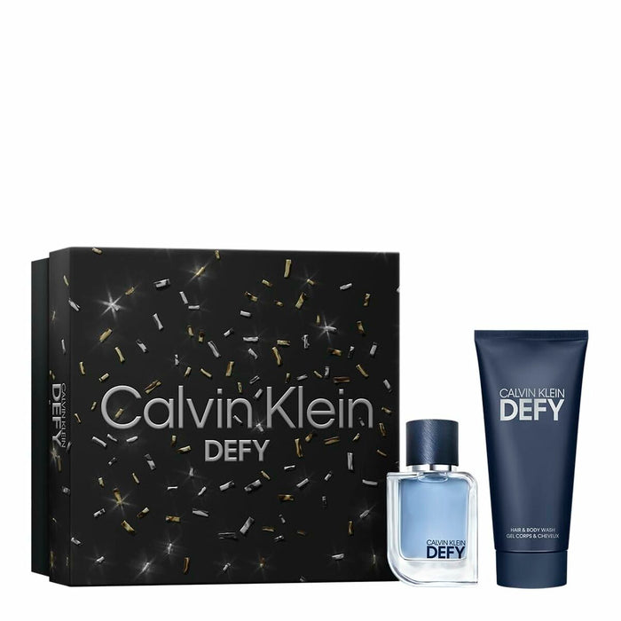 Set mit Herrenparfüm Calvin Klein EDT Defy 2 Stücke