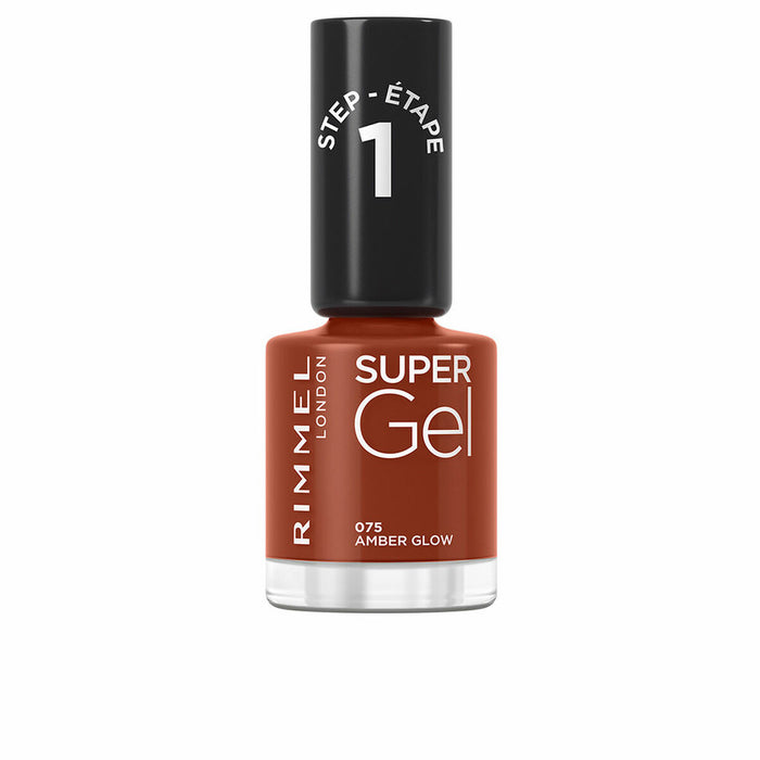 vernis à ongles Rimmel London Super Gel Nº 075 Amber glow 12 ml