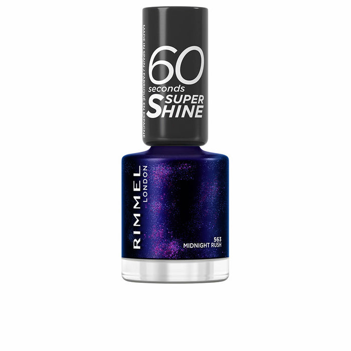 vernis à ongles Rimmel London 60 Seconds Super Shine Nº 563 Midtnight rush 8 ml