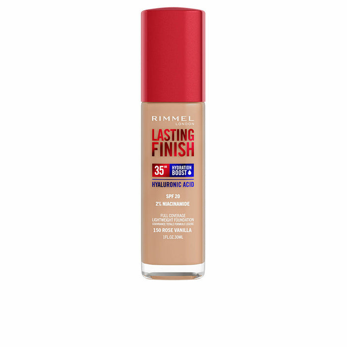 Base de maquillage liquide Rimmel London Lasting Finish Nº 150 Rose Vanilla Spf 20 30 ml