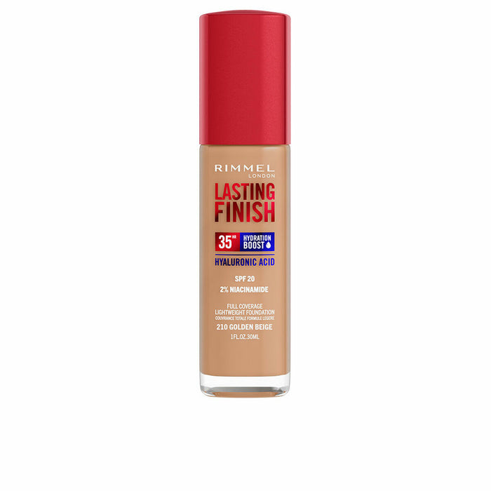 Cremige Make-up Grundierung Rimmel London Lasting Finish Nº 210 Golden Beige Spf 20 30 ml