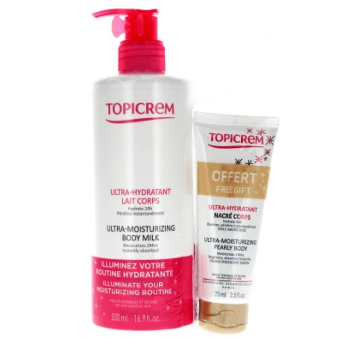 Moisturing Body Milk Topicrem Pack Set