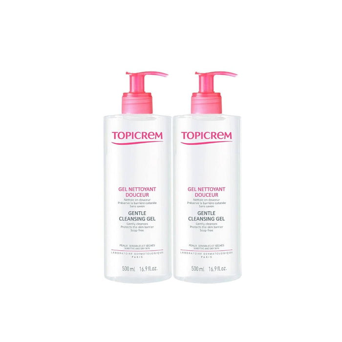 Gel nettoyant Topicrem Dúo 2 x 500 ml 2 Unités