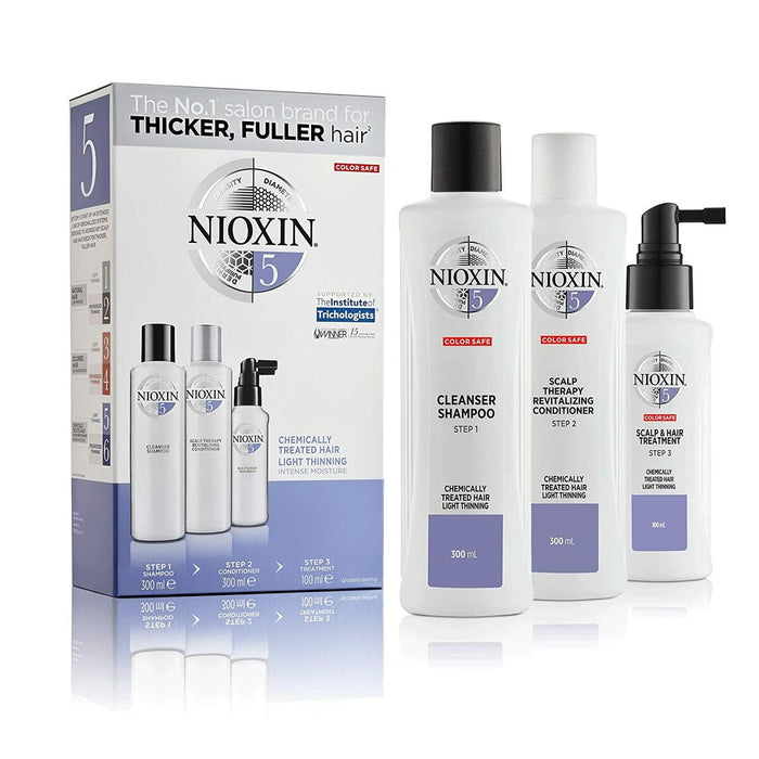 Assortiment pour cheveux Nioxin System 5 Soin antichute de cheveux 3 Pièces