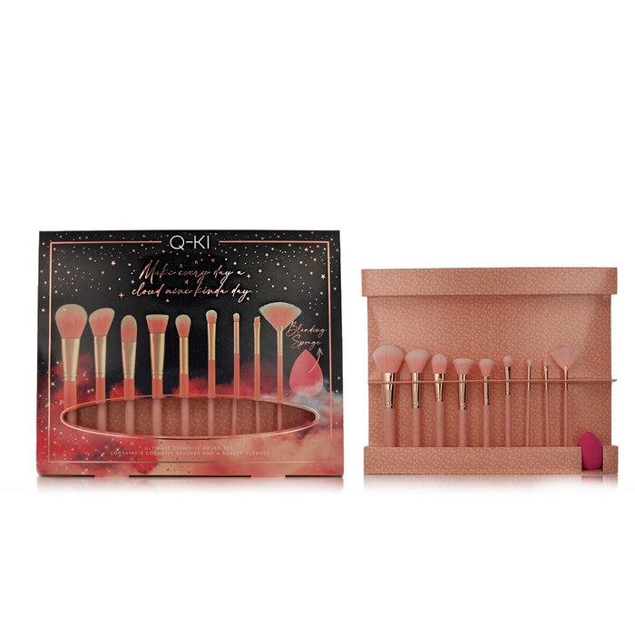 Set of Make-up Brushes Q-KI Cosmetics 9 Pieces