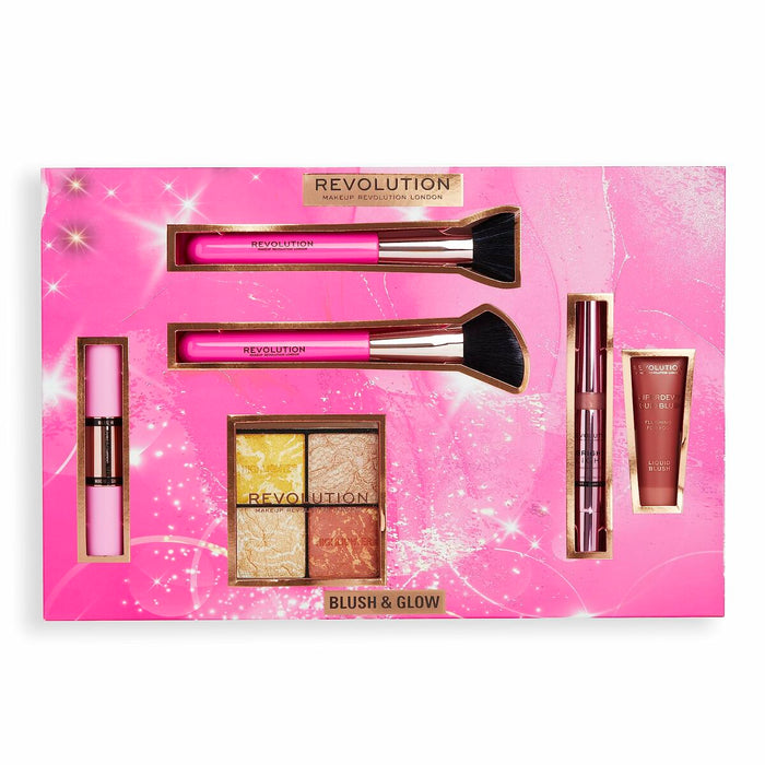 Set de Maquillage Revolution Make Up Blush & Glow 6 Pièces