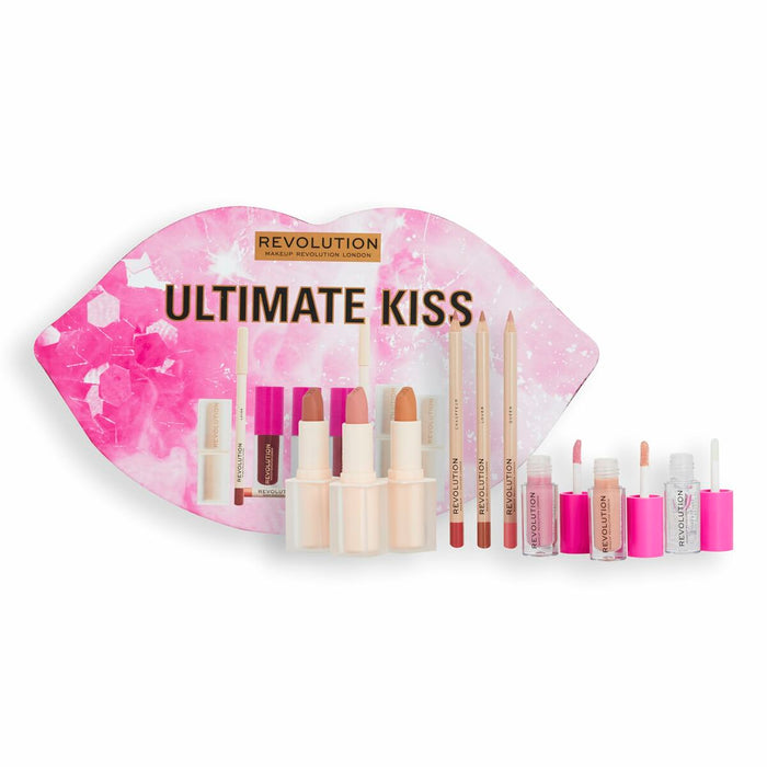 Set de Maquillage Revolution Make Up Ultimate Kiss 9 Pièces