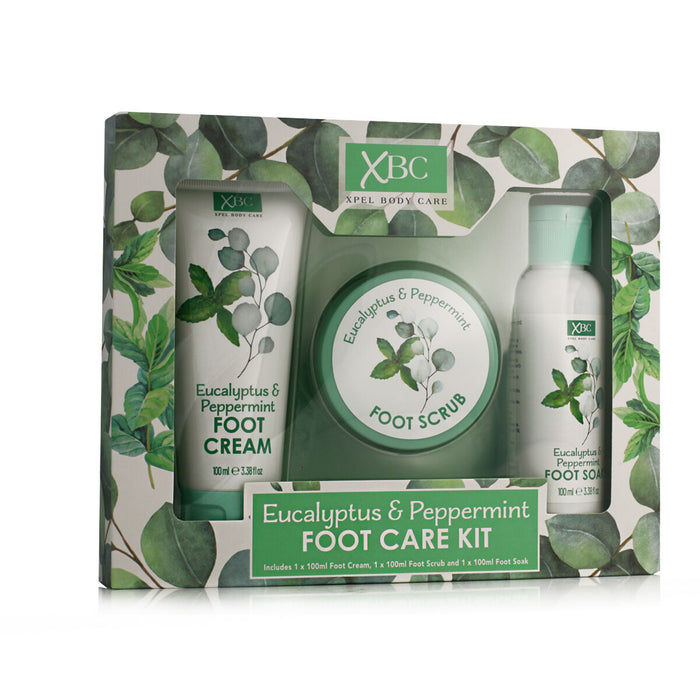 Set de cosmétique Xpel Pieds Eucalyptus Menthe 3 Pièces