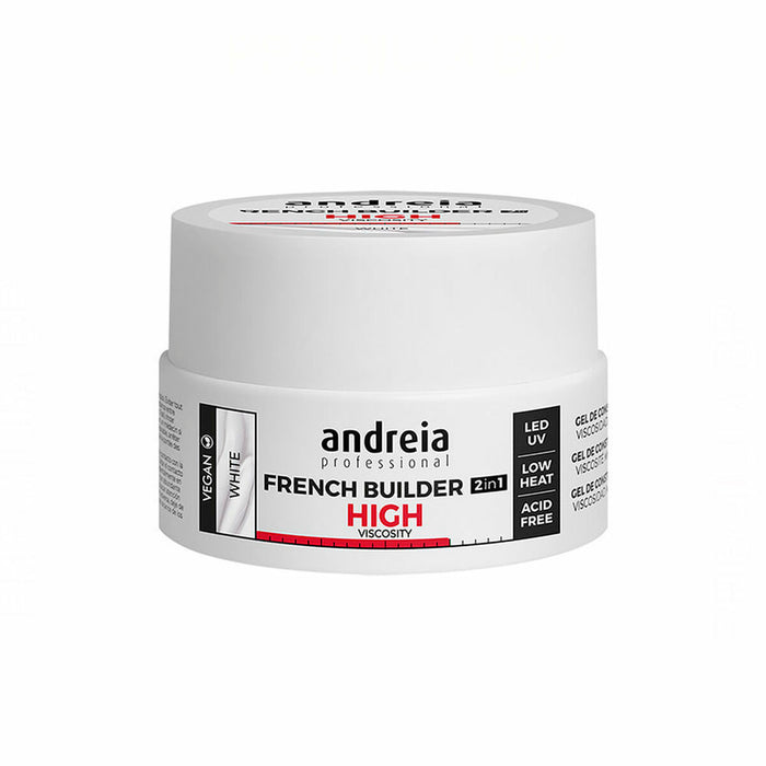 Vernis à ongles en gel French Builder High Viscosity Andreia 0BGFW22 Blanc (22 g)