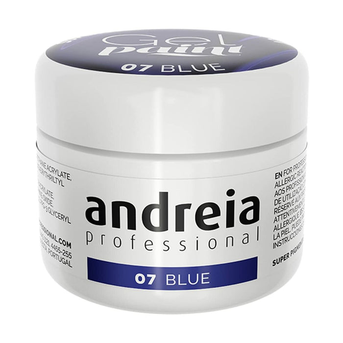 Gel nail polish Andreia Gel Paint 4 ml Blue Nº 07