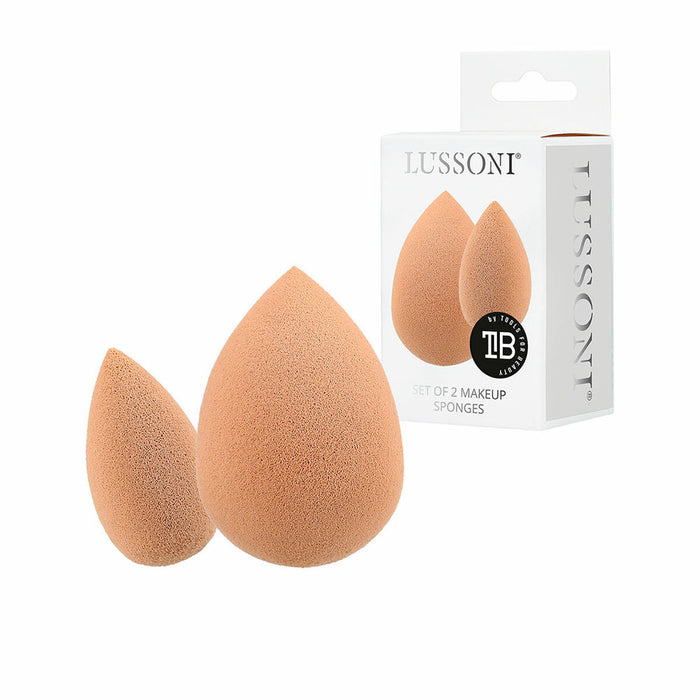 Éponges de maquillage Lussoni Esponjas Lote Beige 2 Pièces