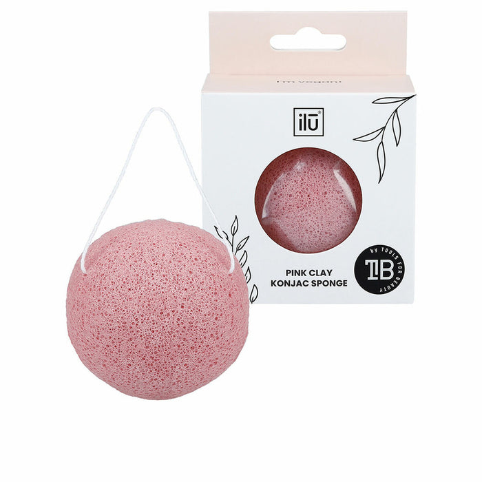 Éponge Faciale Exfoliante Ilū Konjac Argile rose