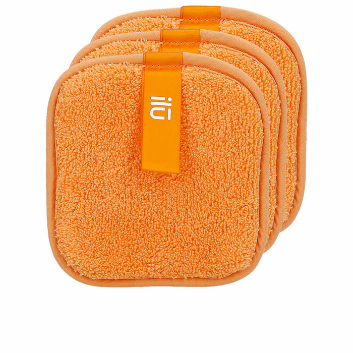 Disques démaquillants Ilū   Réutilisable Orange (3 Unités)