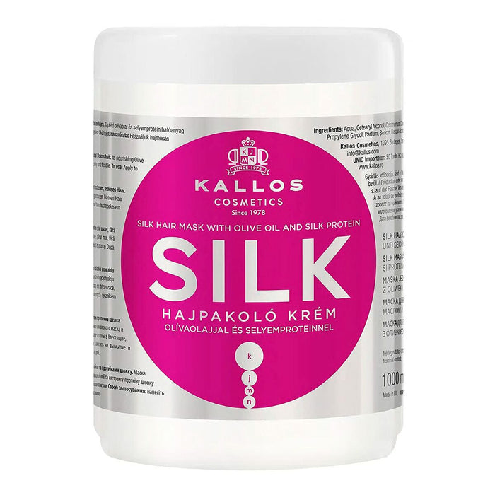 Masque nourrissant pour cheveux Kallos Cosmetics Silk 1 L