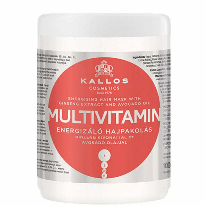 Masque nourrissant pour cheveux Kallos Cosmetics Multivitamin 1 L