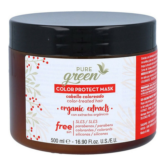 Masque pour cheveux Color Protect Pure Green Green Color (500 ml)