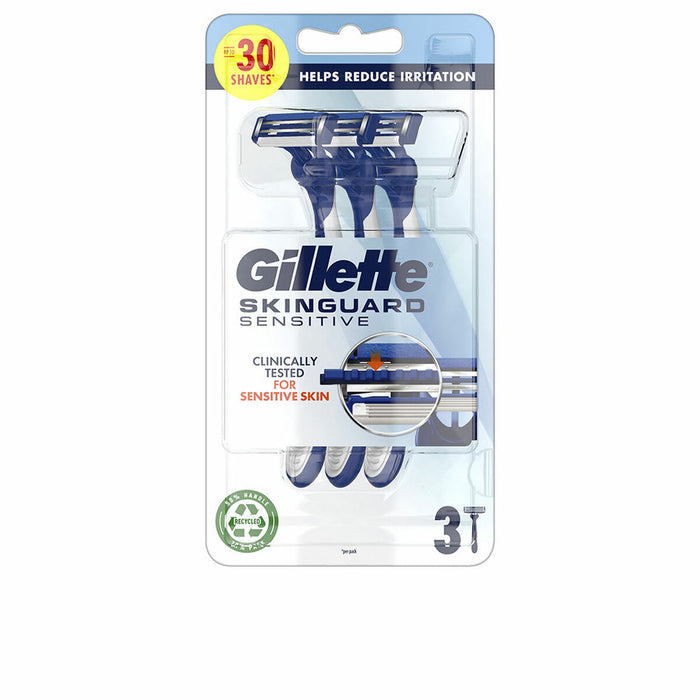 Disposable Razor Gillette SKINGUARD SENSITIVE (3 Units)